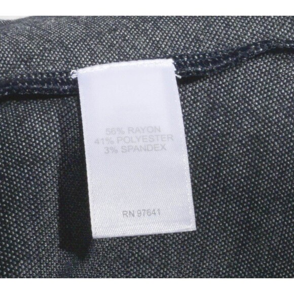 J. Jill Navy Plaid Faux Wrap Pull On Straight Pencil Skirt Sz M Petite - Picture 4 of 4